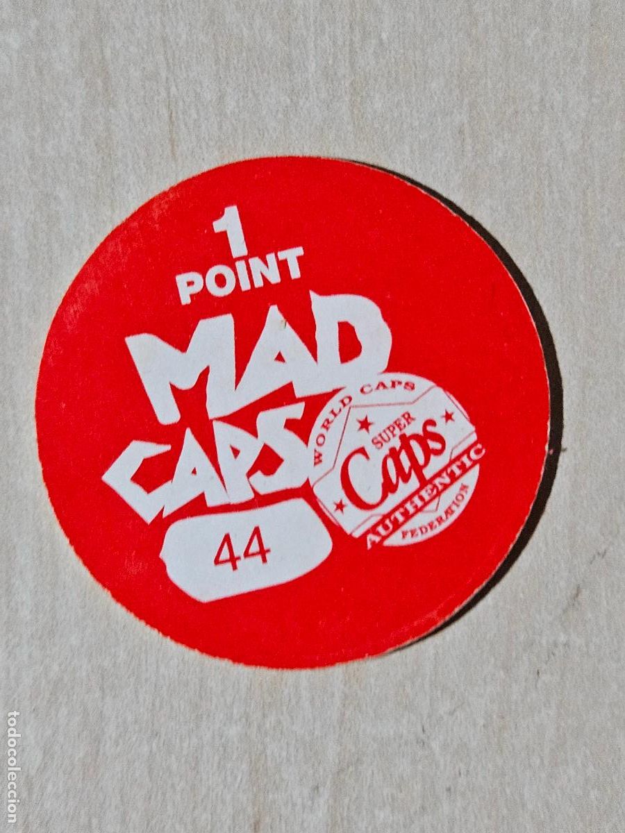 Coleccionismo cromos antiguos: N&ordm; 44 TAZO MAD CAPS AUTHENTIC - Foto 2