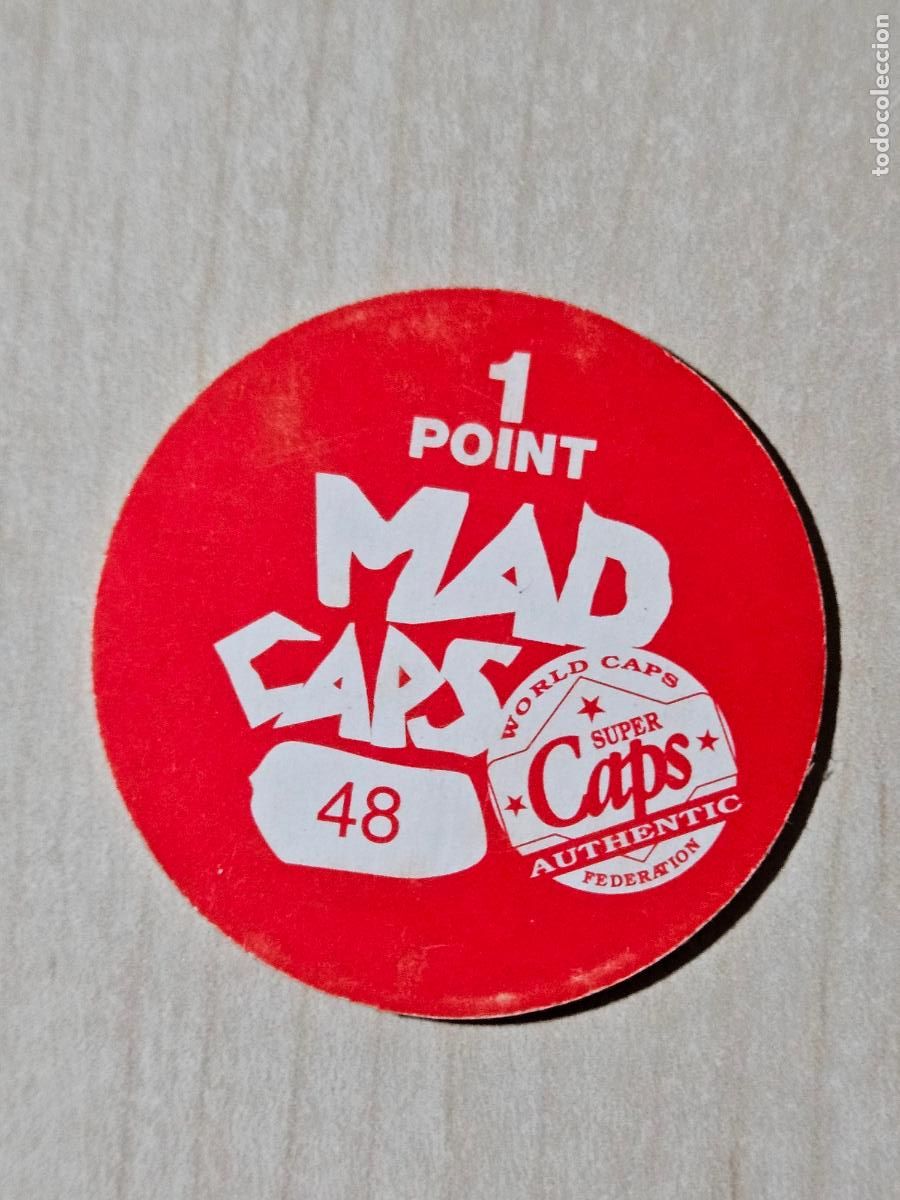 Coleccionismo cromos antiguos: N&ordm; 48 TAZO MAD CAPS AUTHENTIC - Foto 2