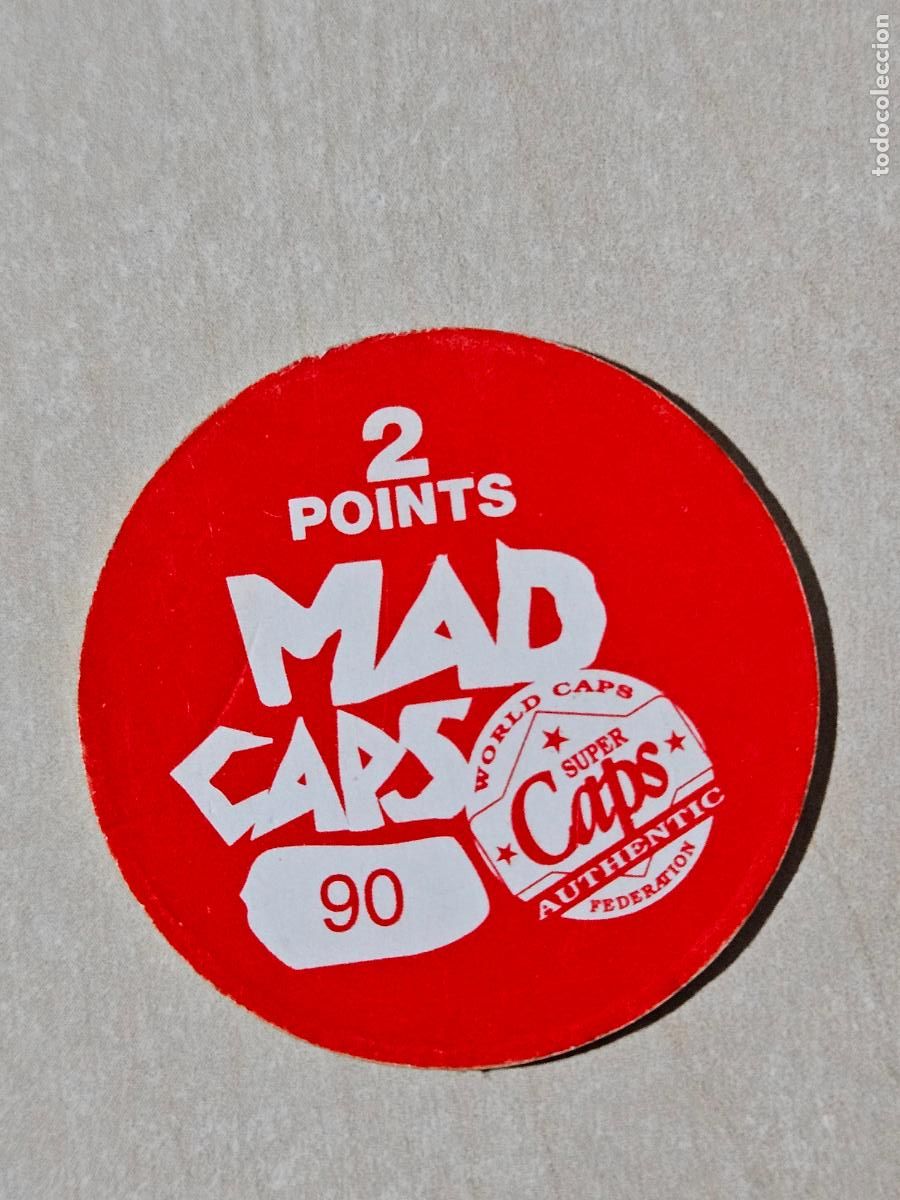 Coleccionismo cromos antiguos: N&ordm; 90 TAZO MAD CAPS AUTHENTIC - Foto 2
