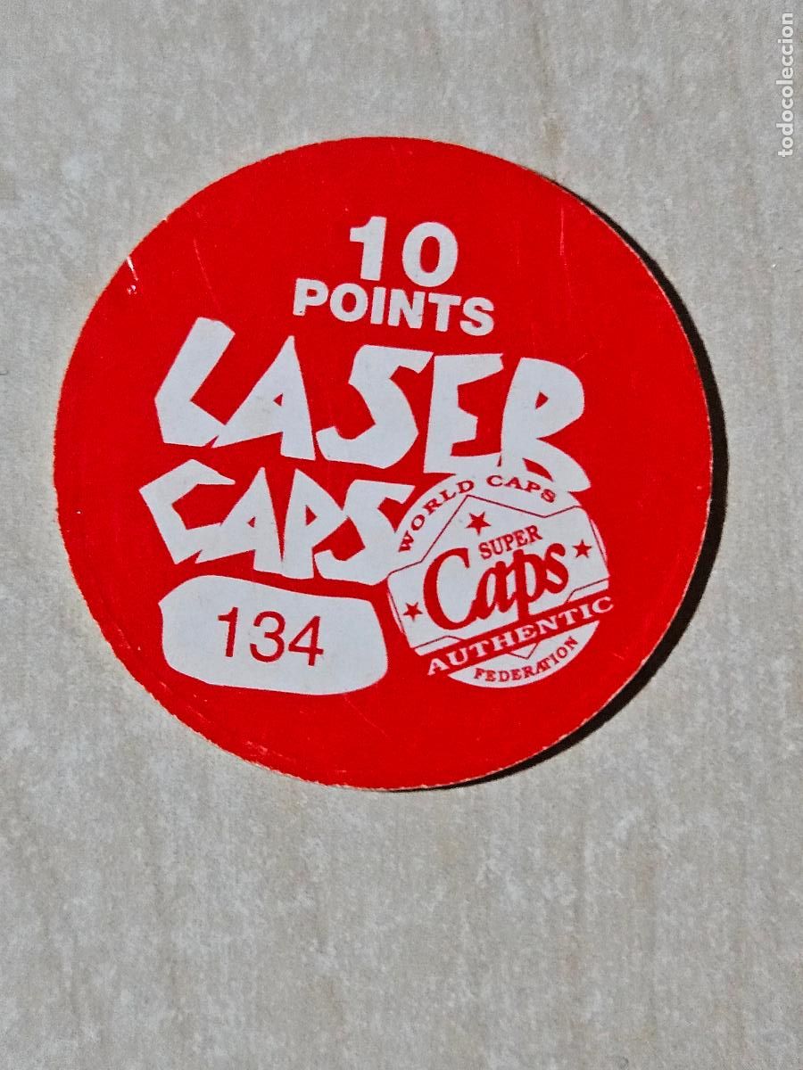 Coleccionismo cromos antiguos: N&ordm; 134 TAZO LASER CAPS AUTHENTIC - Foto 2