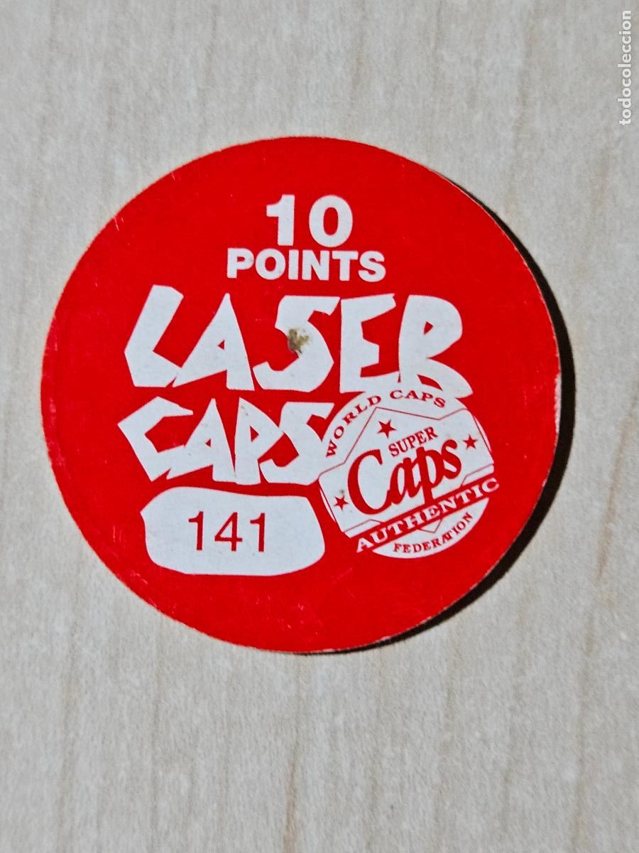 Coleccionismo cromos antiguos: N&ordm; 141 TAZO LASER CAPS AUTHENTIC - Foto 2