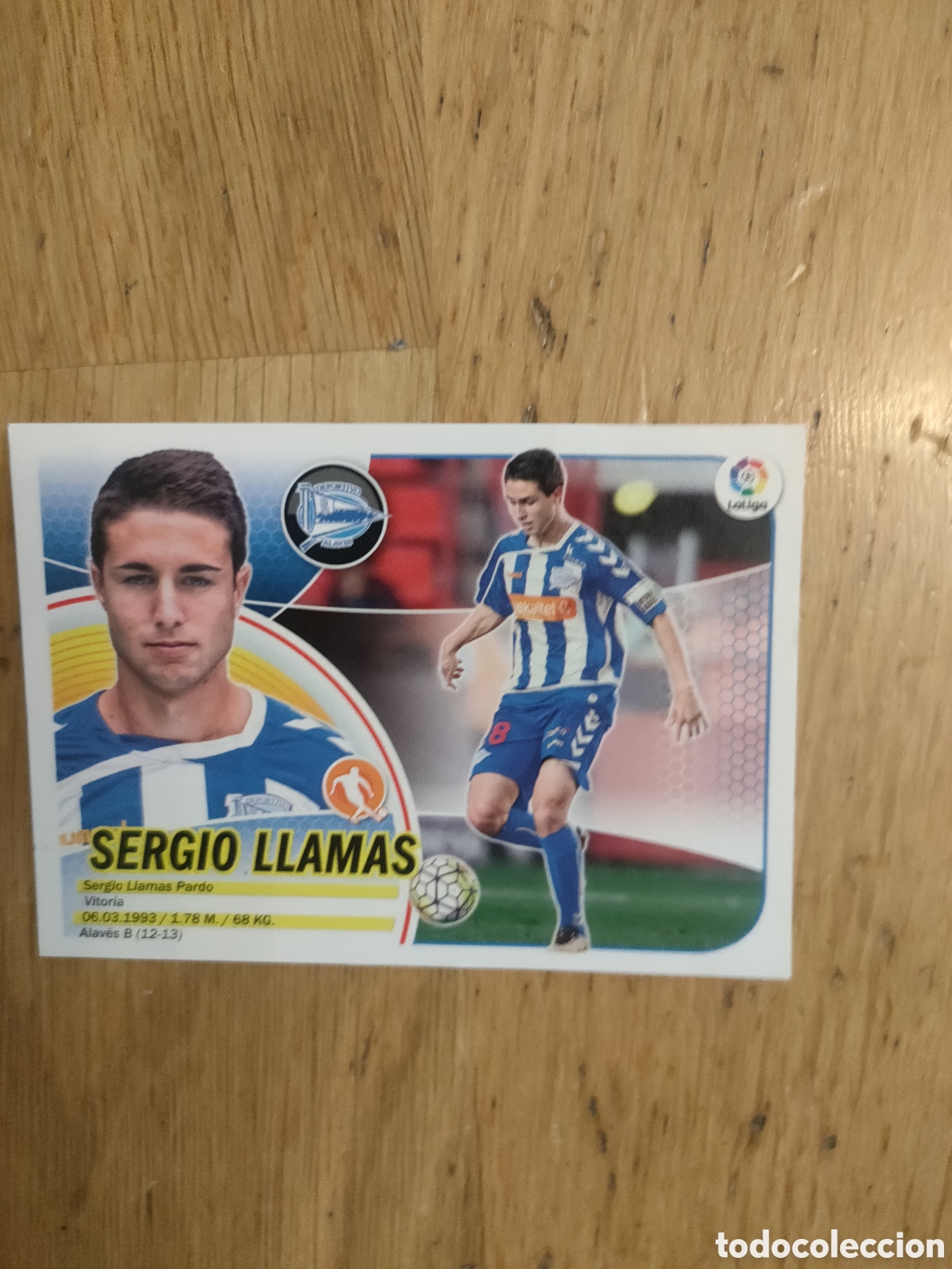 Coleccionismo cromos antiguos: Sergio Llamas, Alav&eacute;s. La Liga, ediciones este 2016 2017
