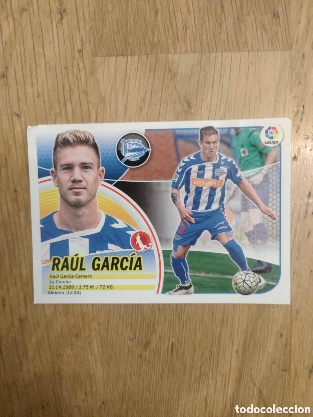 Coleccionismo cromos antiguos: RAUL GARCIA ALAVES NUMERO 7 LIGA ESTE 2016 2017 PANINI Sin pegar