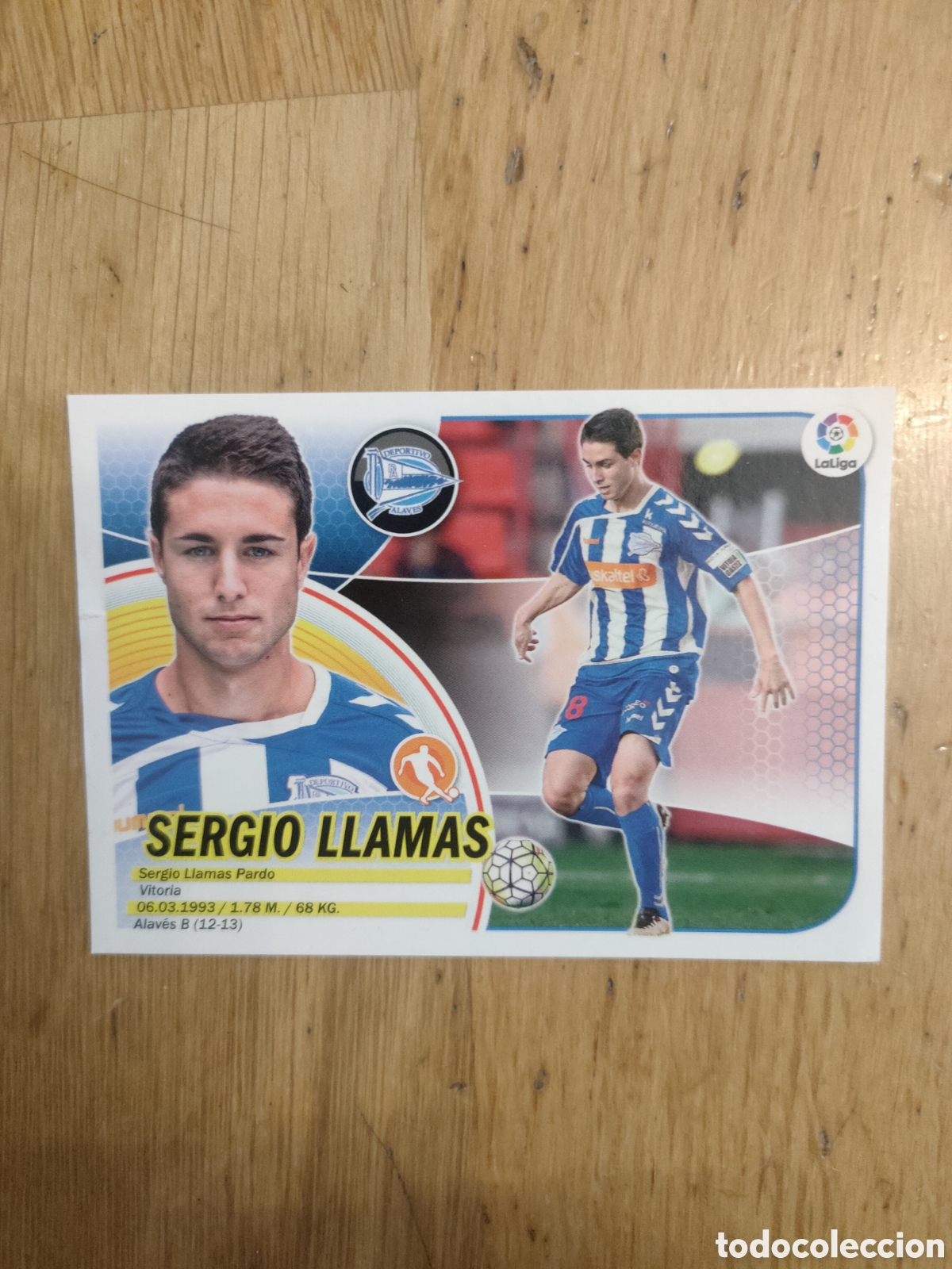 Coleccionismo cromos antiguos: Sergio Llamas, Alav&eacute;s, La Liga, ediciones este 2016 2017