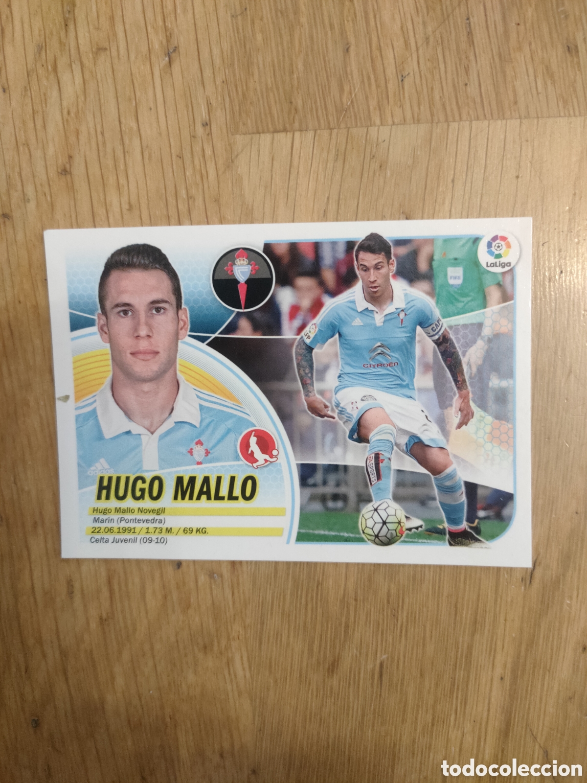 Coleccionismo cromos antiguos: Hugo Mallo - Celta Vigo - Liga 2016 2017 Colecciones Este Panini