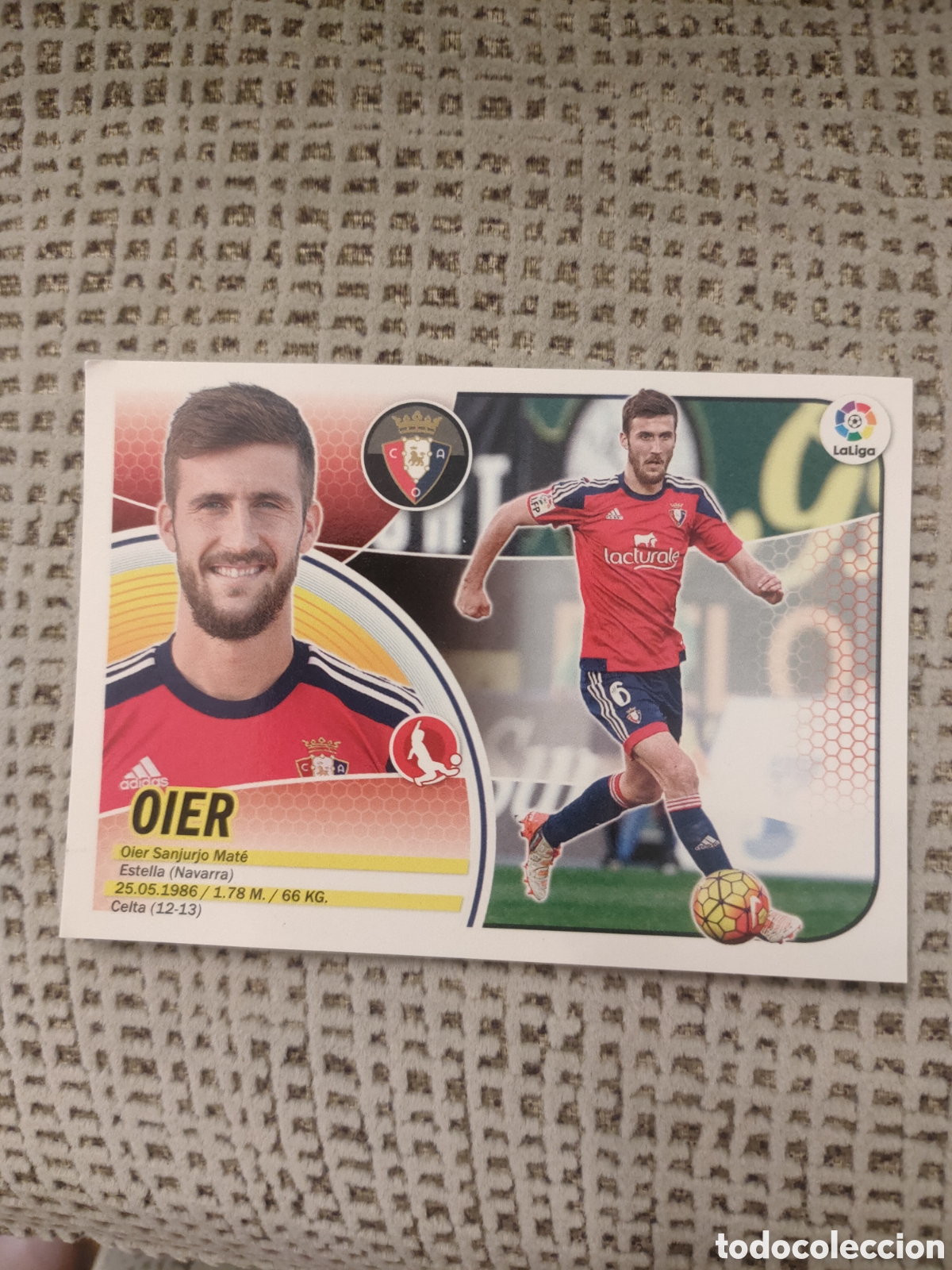 Coleccionismo cromos antiguos: Oier, CA Osasuna, La Liga, ediciones este 2016 2017
