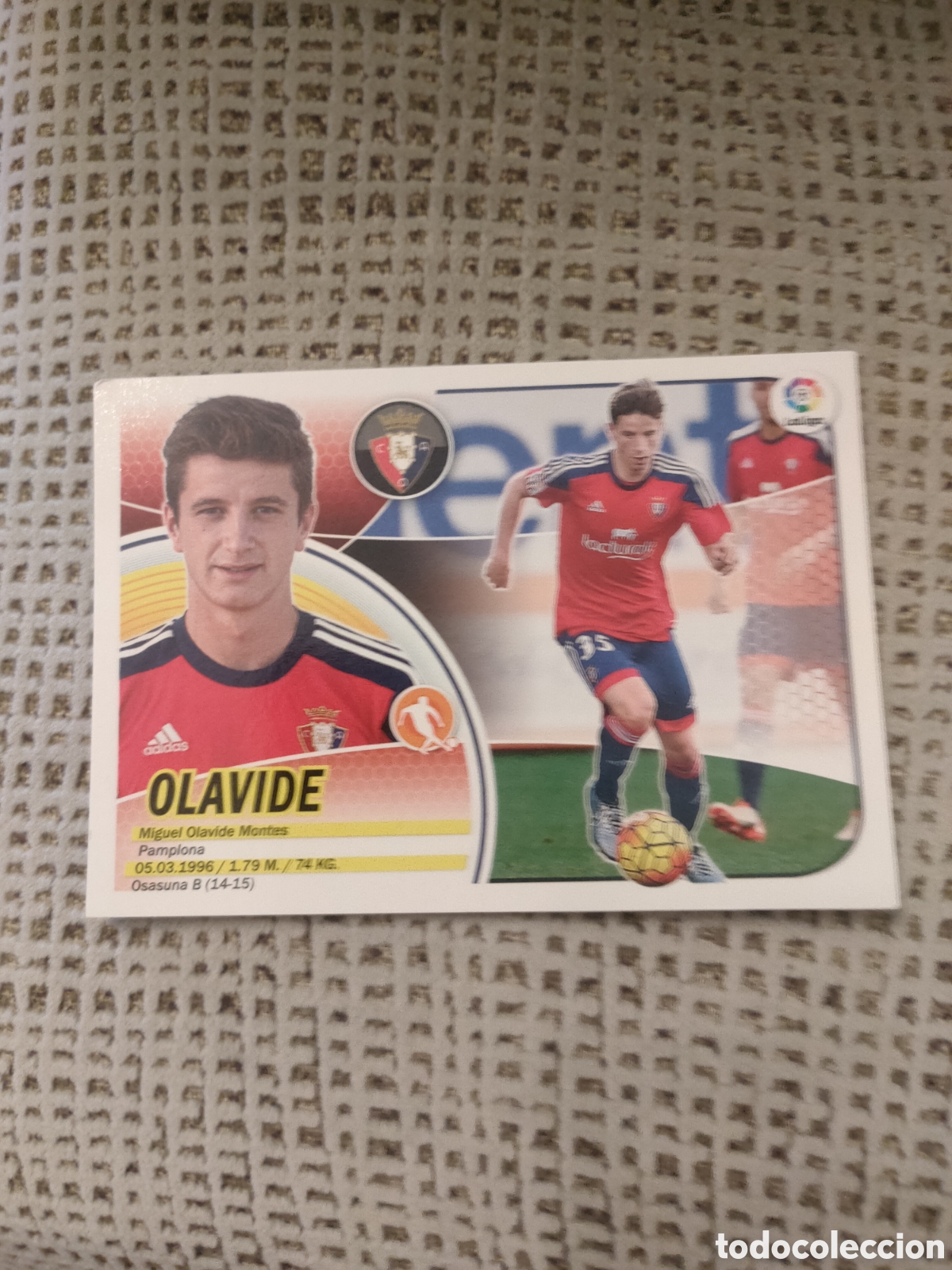 Coleccionismo cromos antiguos: Olavide, CA Osasuna, Liga Santander, ediciones este 2016 2017 12 A