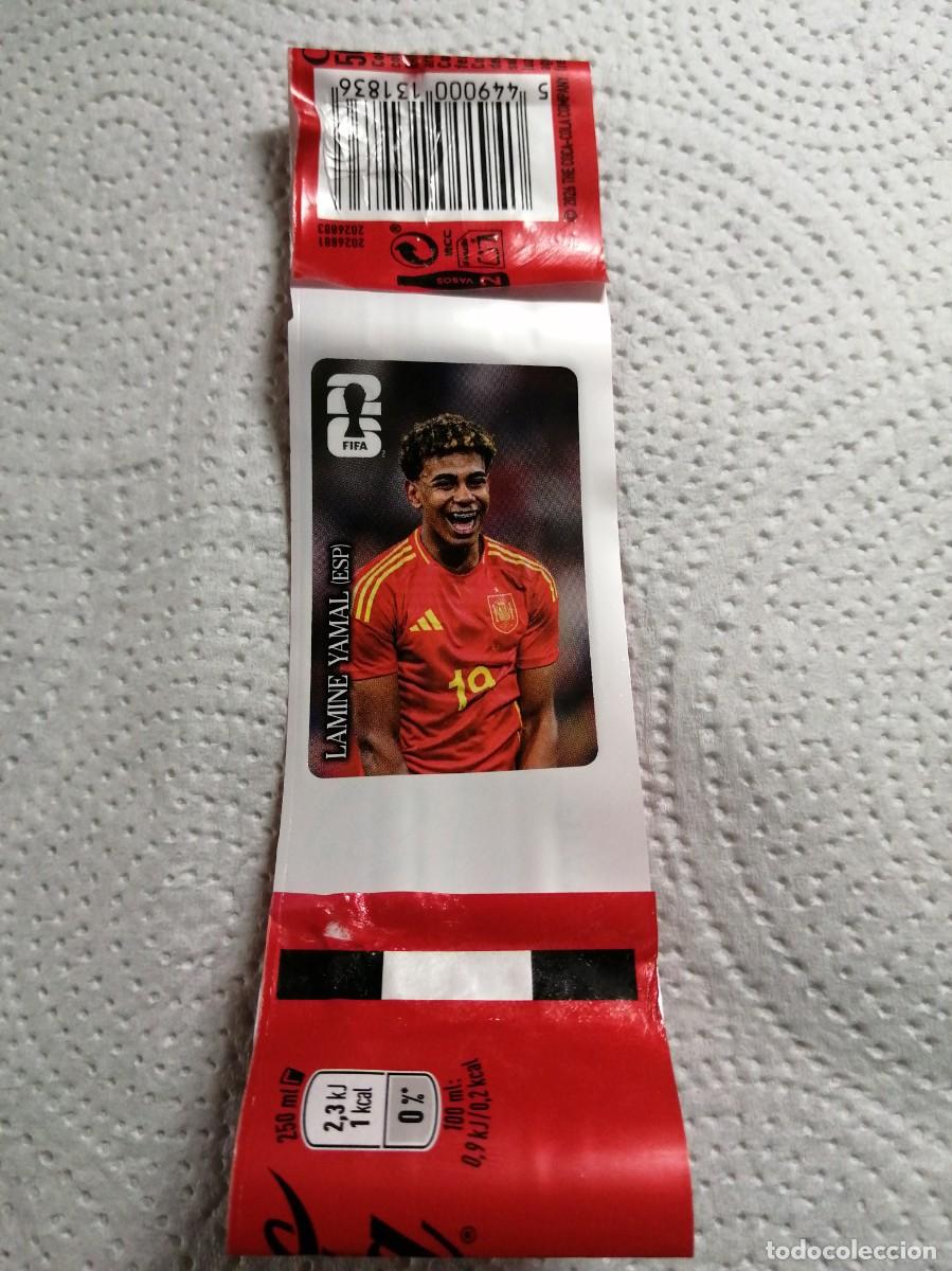 Coleccionismo cromos antiguos: LAMINE YAMAL ESPA&Ntilde;A LA ROJA COCA COLA COCACOLA ⚽ PANINI FIFA MUNDIAL WORLD CUP 26 2026 STICKER ⚽