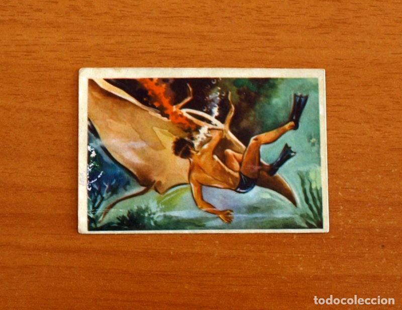 Coleccionismo cromos antiguos: Conquistas Modernas - N&ordm; 166 Hombres Rana - Editorial Crisol A&ntilde;o 1957 - Nunca Pegado