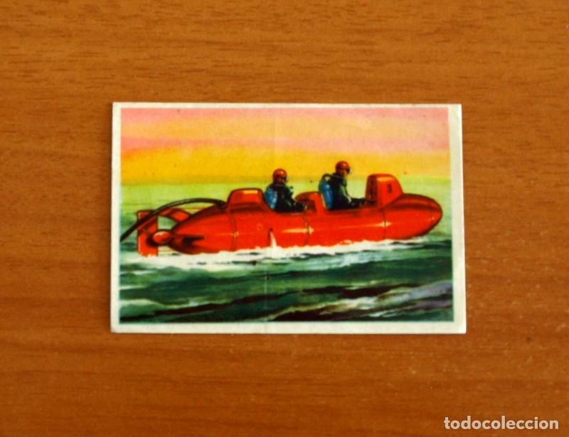 Coleccionismo cromos antiguos: Conquistas Modernas - N&ordm; 163 Hombres Rana - Editorial Crisol A&ntilde;o 1957 - Nunca Pegado