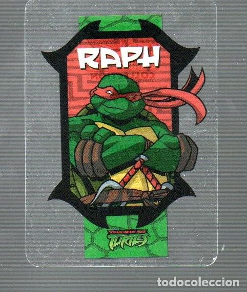 Coleccionismo cromos antiguos: CROMO DE TORTUGAS LAMINCARDS EDIBAS RAPHAEL N&ordm; 004 PLASTICO