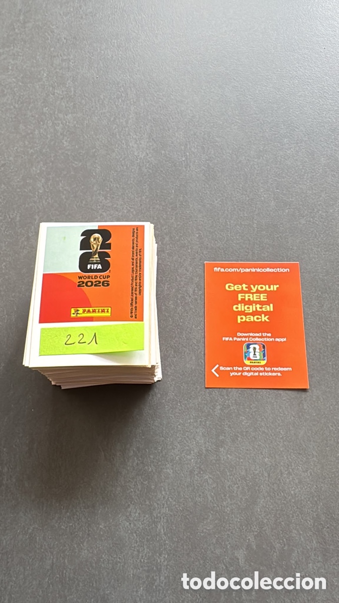 Coleccionismo cromos antiguos: Lote de 221 &aacute;lbumes digitales Panini de la Copa Mundial de la FIFA 2026 con c&oacute;digo QR.