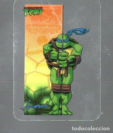 Coleccionismo cromos antiguos: CROMO DE TORTUGAS LAMINCARDS EDIBAS LEONARDO N&ordm; 020 PL&Aacute;STICO