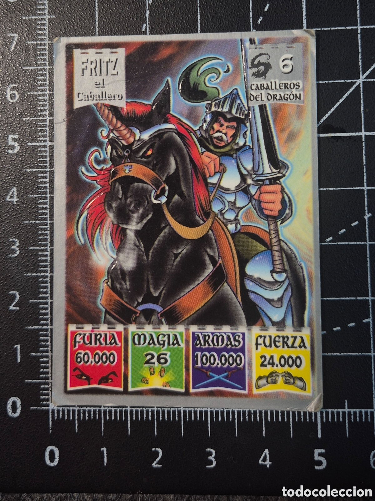 Coleccionismo cromos antiguos: BOLLYCAO - Bolly Kaos the legend - Caballeros del drag&oacute;n #6 Fritz el Caballero