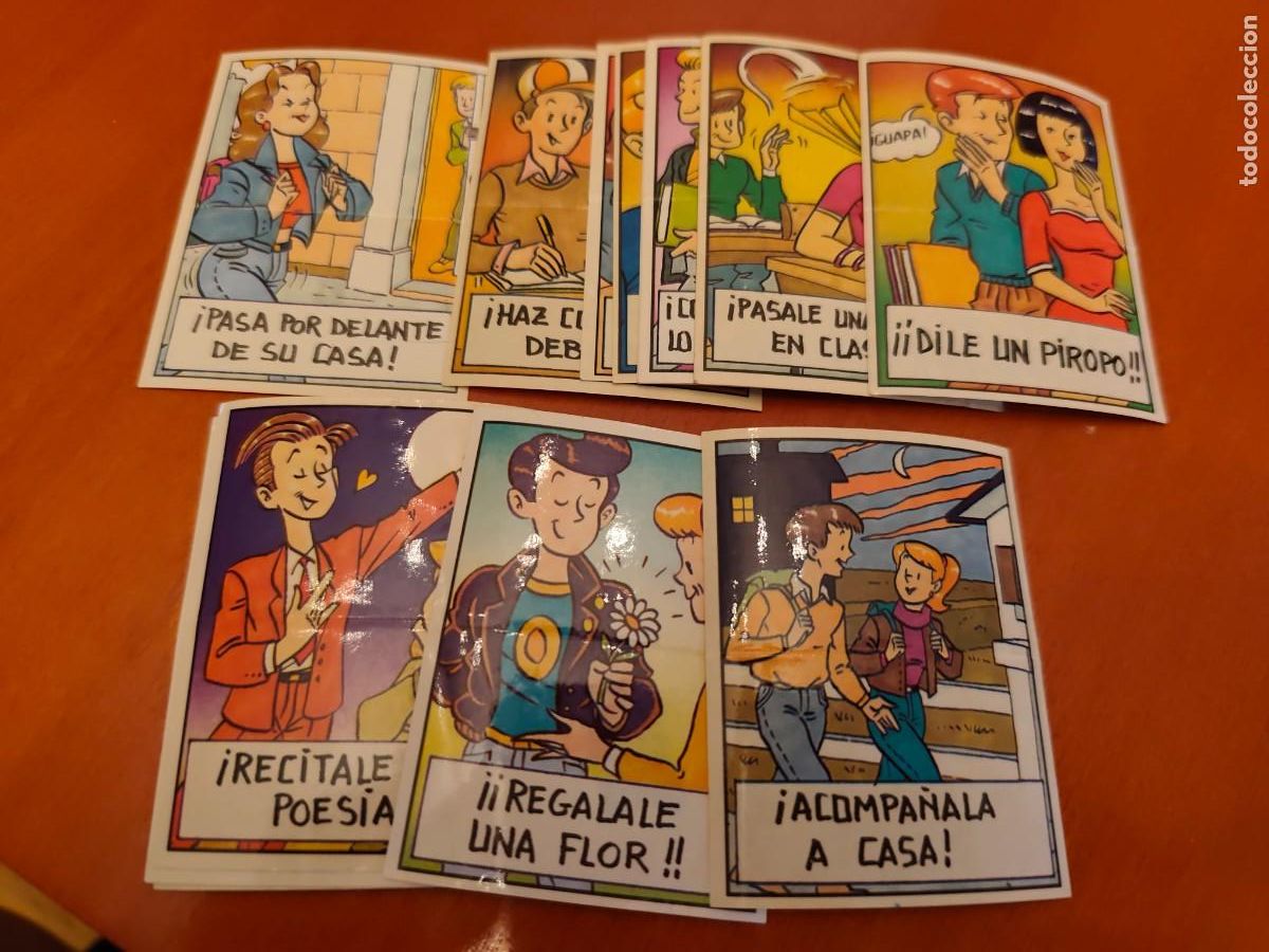 Coleccionismo cromos antiguos: Lote 13 cromos phoskitos. Colecci&oacute;n Trucos para ligar