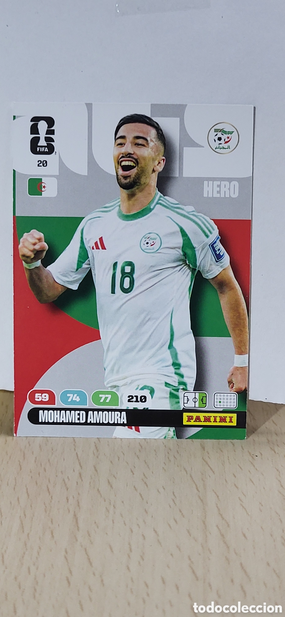 Collezionismo Figurine antiche: MOHAMED AMOURA ARGELIA N&ordm; 20 ADRENALYN XL MUNDIAL 2026 26 FIFA WORLD CUP PANINI
