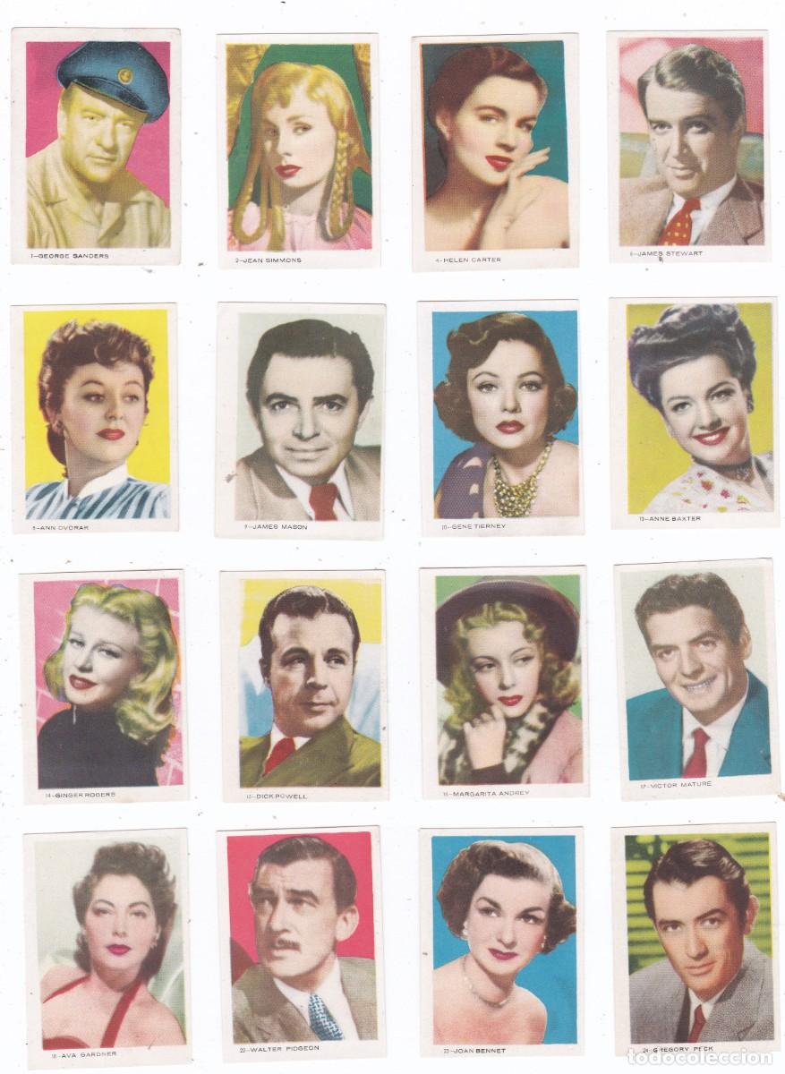 Coleccionismo cromos antiguos: CROMOS ANTIGUOS ESTRELLAS DE HOLLYWOOD CINE LOTE 1