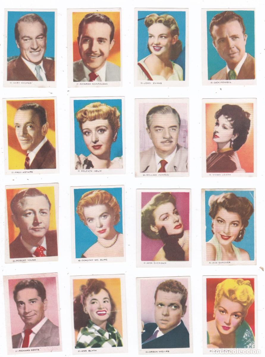 Coleccionismo cromos antiguos: CROMOS ANTIGUOS ESTRELLAS DE HOLLYWOOD CINE LOTE 2