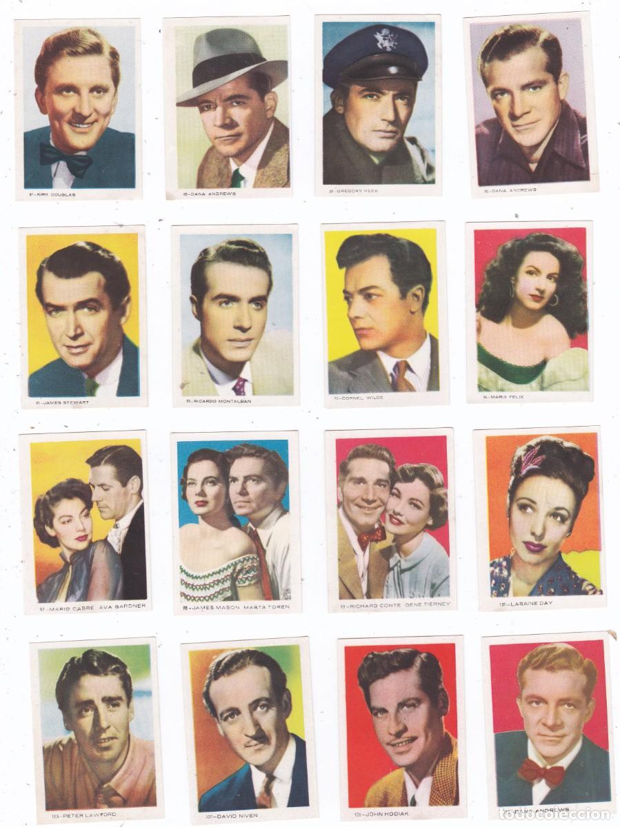 Coleccionismo cromos antiguos: CROMOS ANTIGUOS ESTRELLAS DE HOLLYWOOD CINE LOTE 4