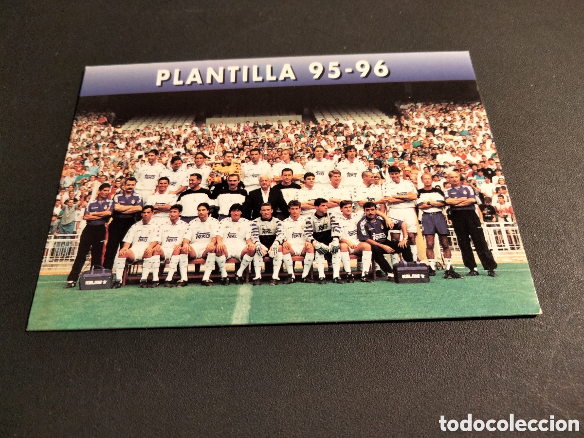 Coleccionismo cromos antiguos: REAL MADRID ORO # 7 PLANTILLA 95/96 MAGIC BOX 1902 - 1996