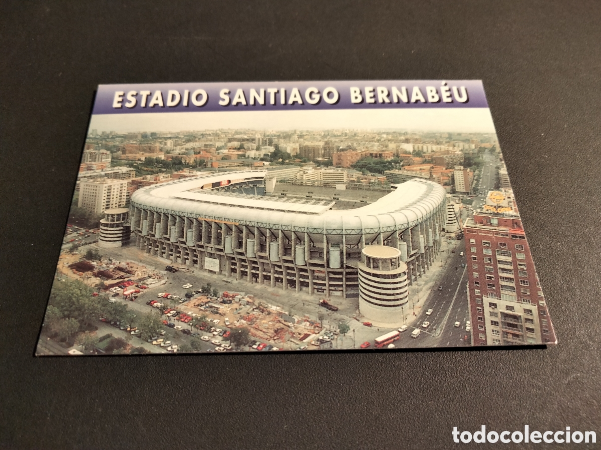 Coleccionismo cromos antiguos: REAL MADRID ORO # 8 ESTADIO SANTIAGO BERNAB&Eacute;U MAGIC BOX 1902 - 1996