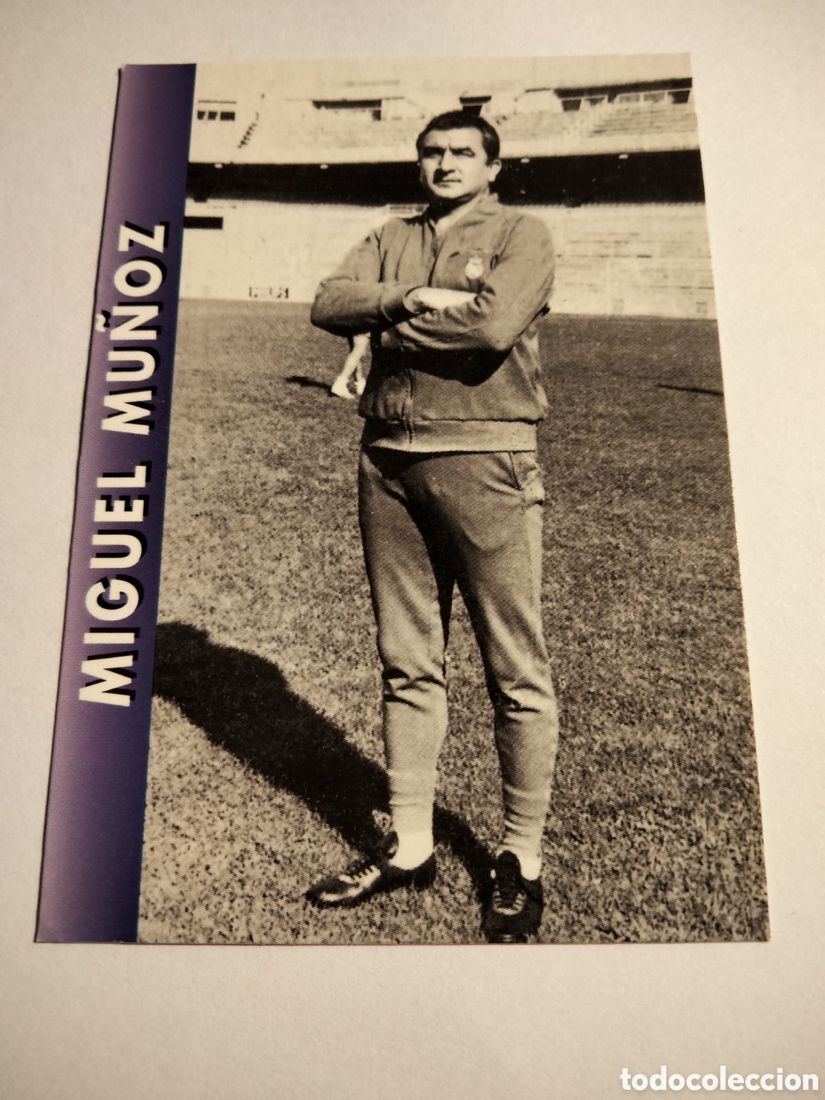 Coleccionismo cromos antiguos: REAL MADRID ORO # 23 MIGUEL MU&Ntilde;OZ MAGIC BOX 1902 - 1996