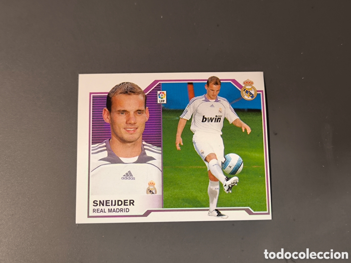 Coleccionismo cromos antiguos: SNEIJDER Fichaje 36 Real Madrid Liga Este 07 08