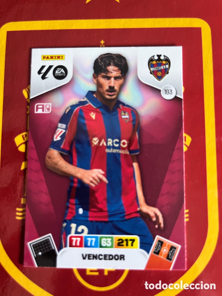 Collectable Antique Stickers: 193 VENCEDOR ADRENALYN 2025 2026 25 26 LEVANTE