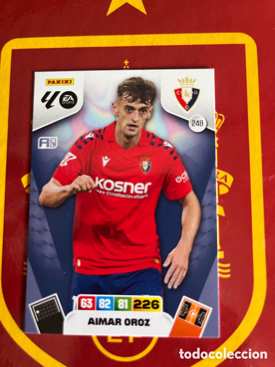 Collectable Antique Stickers: 248 AIMAR OROZ ADRENALYN 2025 2026 25 26 OSASUNA