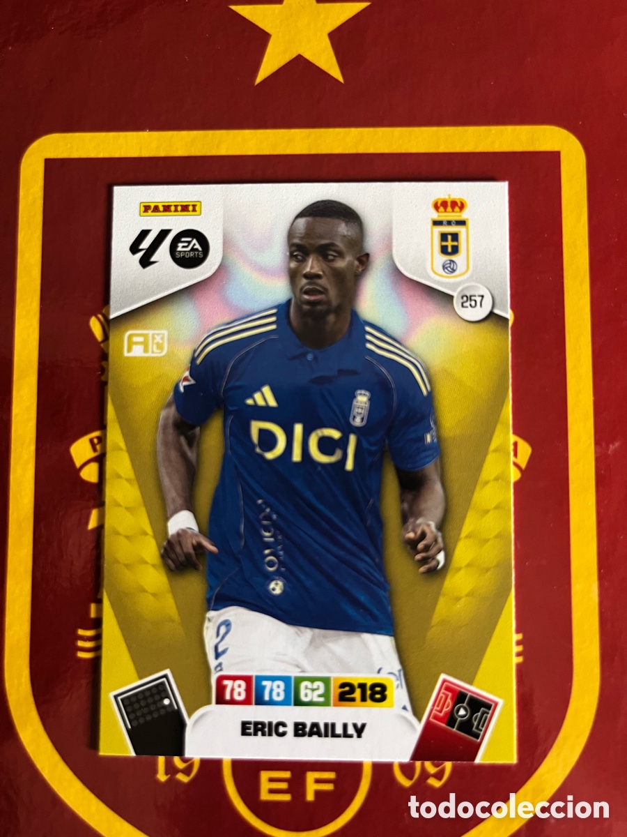 Collectable Antique Stickers: 257 ERIC BAILLY ADRENALYN 2025 2026 25 26 REAL OVIEDO