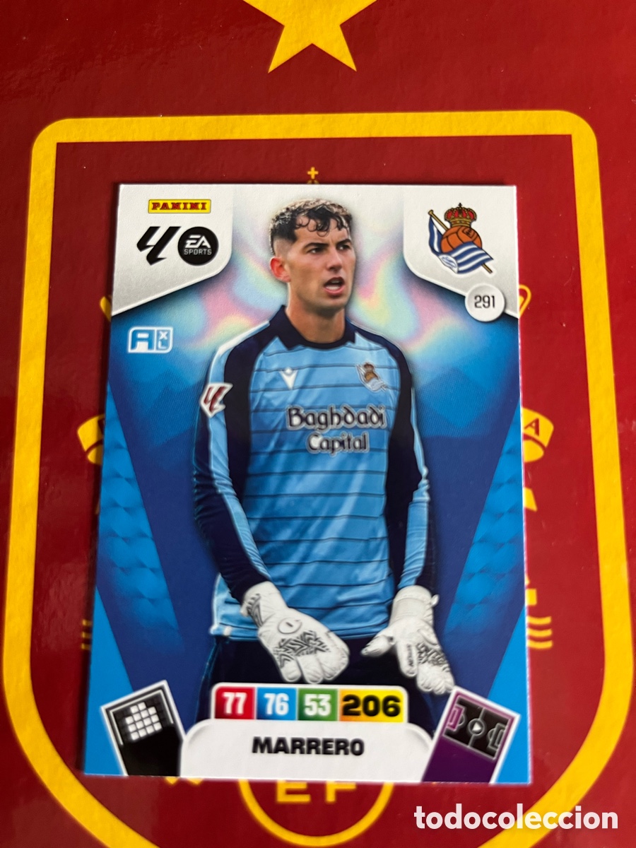 Collectable Antique Stickers: 291 MARRERO ADRENALYN 2025 2026 25 26 REAL SOCIEDAD