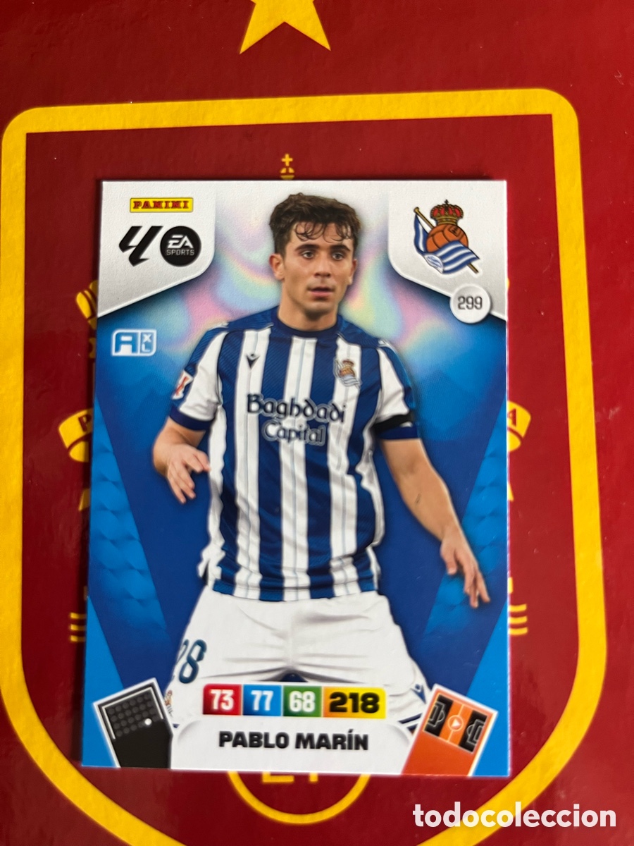Sammeln alte Sammelbilder: 299 PABLO MAR&Iacute;N ADRENALYN 2025 2026 25 26 REAL SOCIEDAD