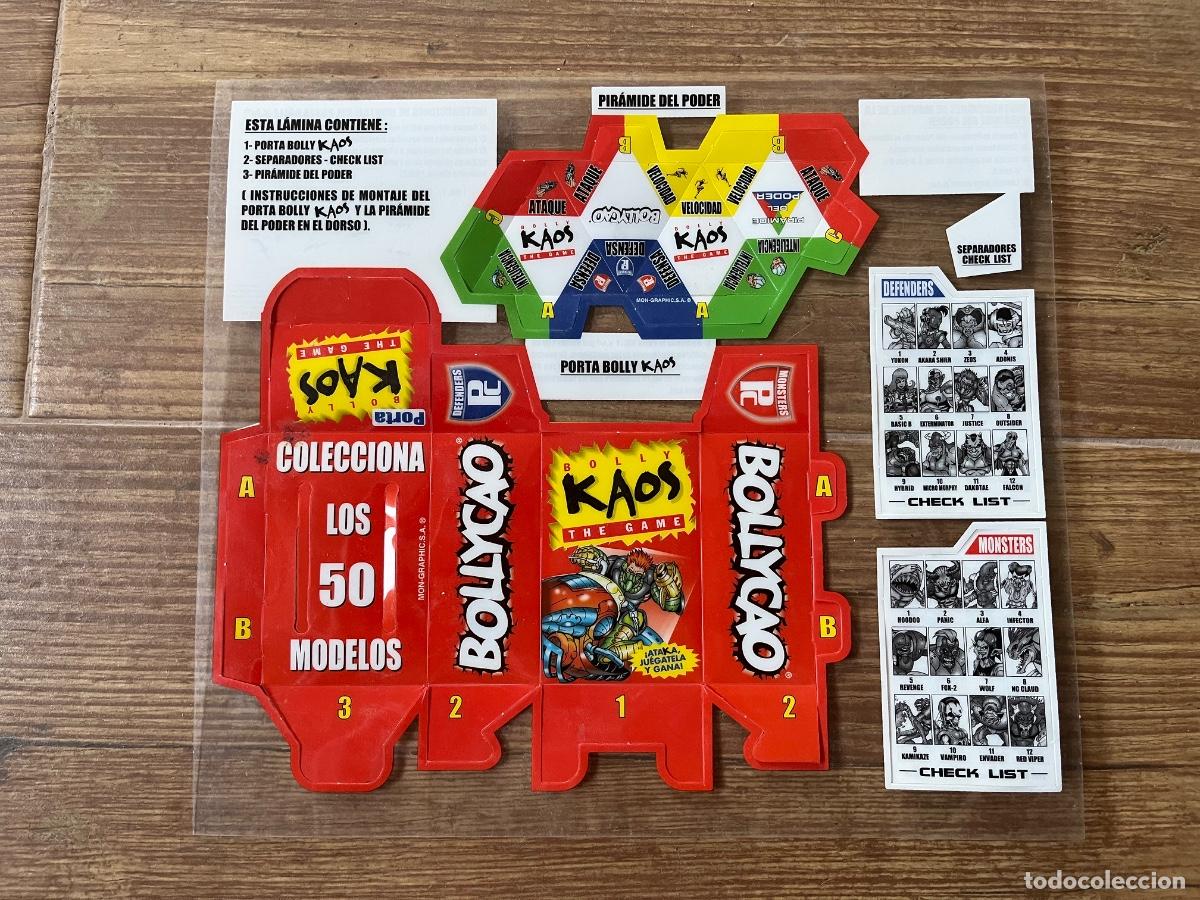 Coleccionismo cromos antiguos: LAMINA PIRAMIDE DE PODER. PORTA BOLLYKAOS, SEPARADORES, CHECK LIST, BOLLYCAO SIN USAR