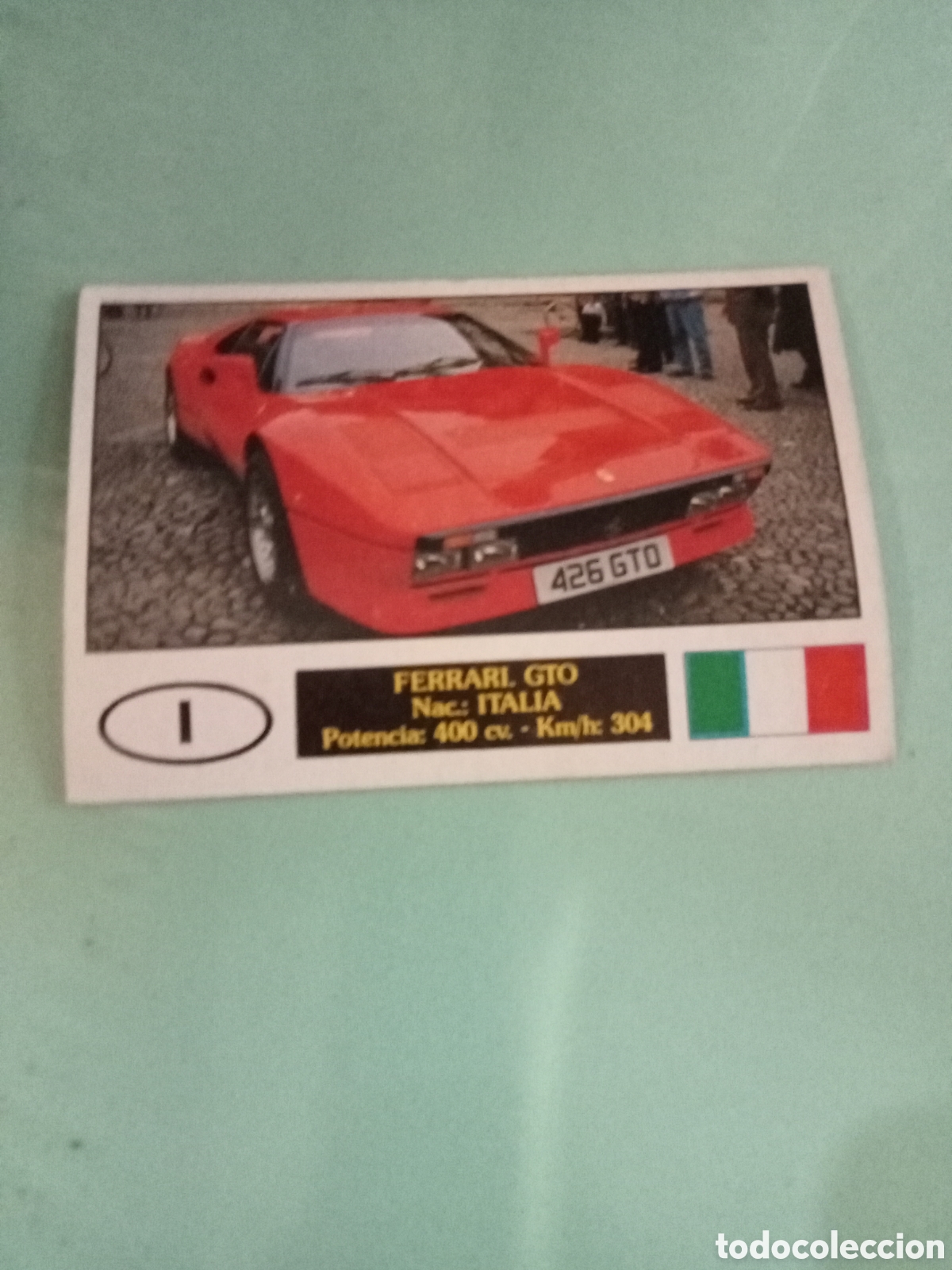 Coleccionismo cromos antiguos: Cromo autocolor 50 Ferrari gto