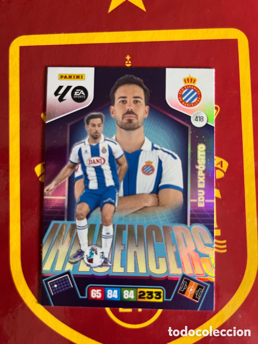 Coleccionismo cromos antiguos: 418 EDU EXP&Oacute;SITO INFLUENCERS ADRENALYN 2025 2026 25 26 ESPANYOL ESPA&Ntilde;OL