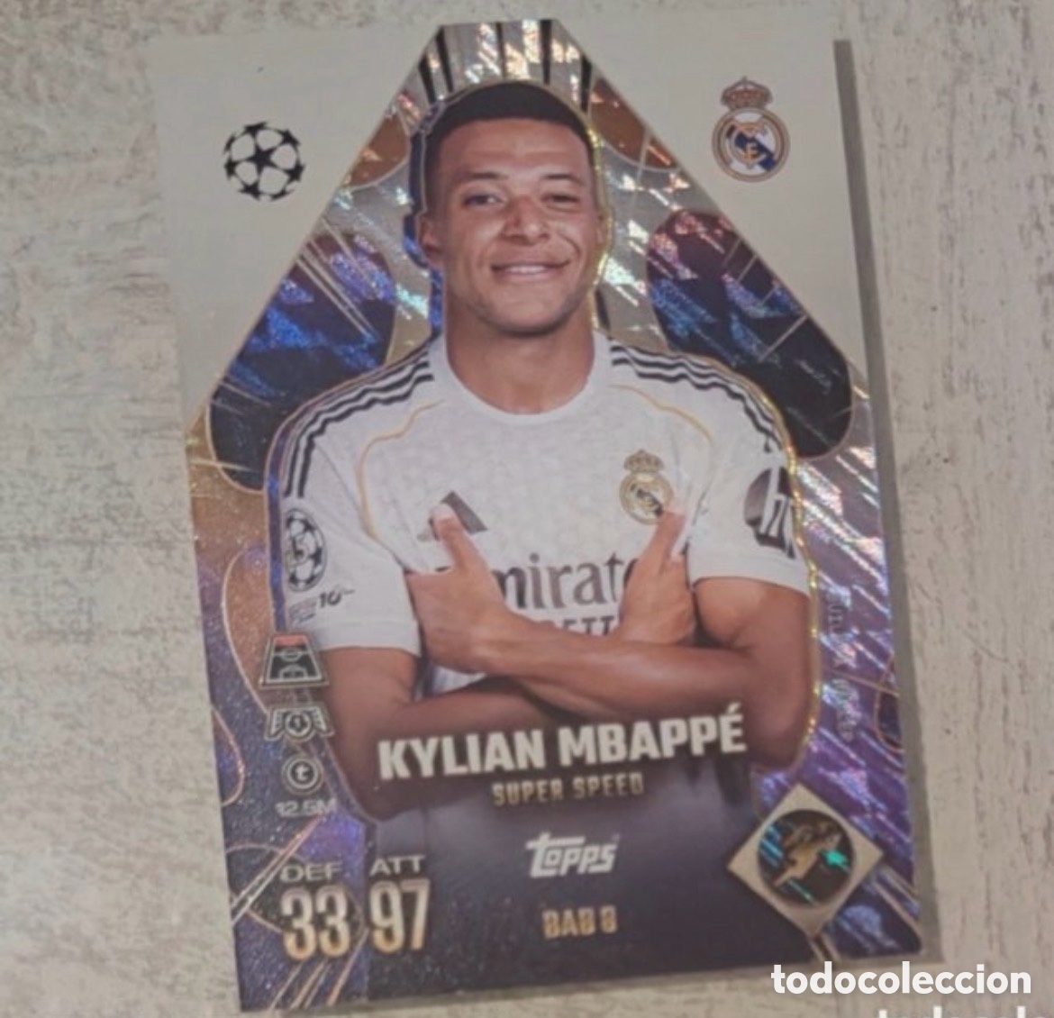 Coleccionismo cromos antiguos: Mbappe Match Attax Extra 25/26 - Foto 1