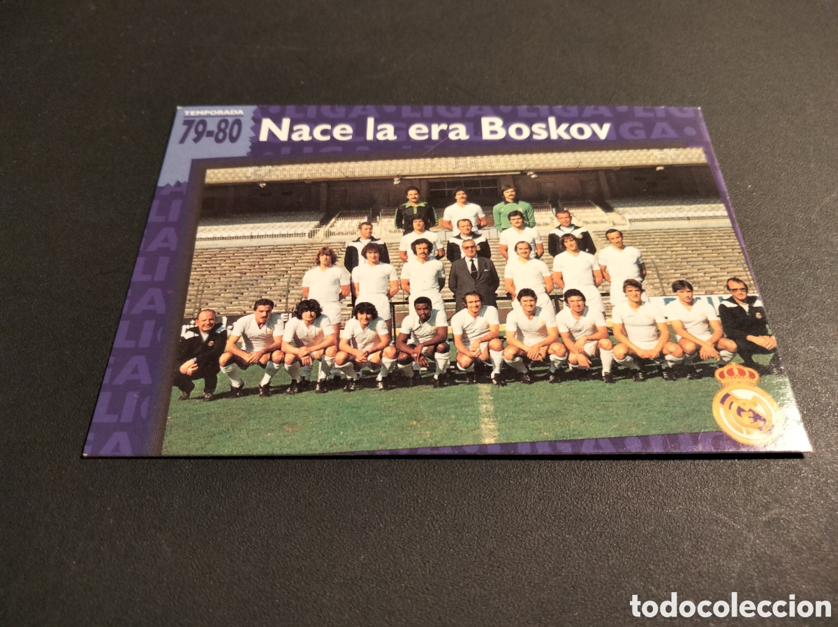 Coleccionismo cromos antiguos: REAL MADRID ORO # 48 NACE LA ERA BOSKOV 1979/80 FICHA 1902/1996 MAGIC BOX