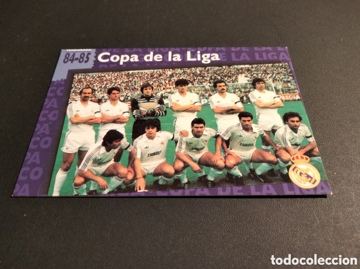 Coleccionismo cromos antiguos: REAL MADRID ORO # 73 COPA DE LA LIGA 1984/85 FICHA 1902/1996 MAGIC BOX