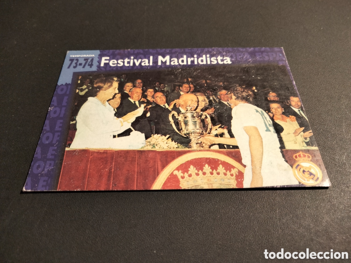 Coleccionismo cromos antiguos: REAL MADRID ORO # 66 FESTIVAL MADRIDISTA 1973/74 FICHA 1902/1996 MAGIC BOX