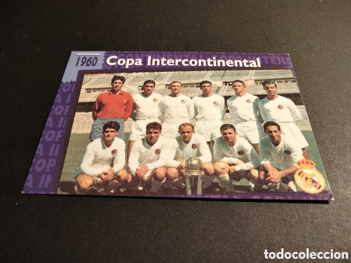 Coleccionismo cromos antiguos: REAL MADRID ORO # 82 COPA INTERCONTINENTAL 1955/57 FICHA 1980 MAGIC BOX