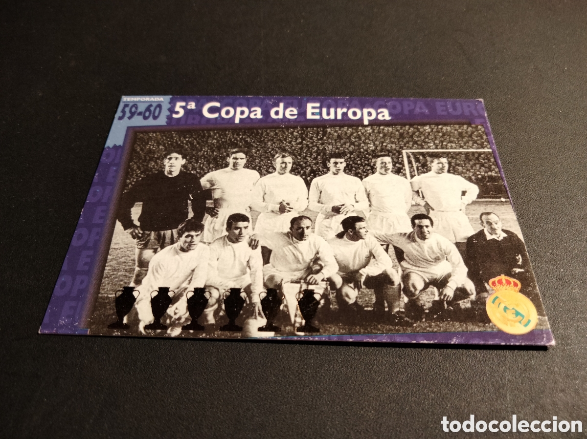 Coleccionismo cromos antiguos: REAL MADRID ORO # 78 QUINTA COPA DE EUROPA 1959/60 FICHA 1980 MAGIC BOX