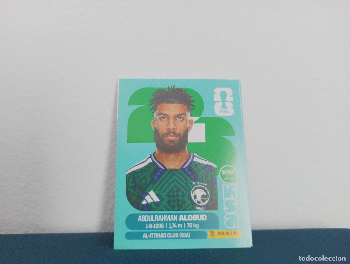 Coleccionismo cromos antiguos: KSA 17 ABDULRAHMAN ALOBUD BASE SAUDI ARABIA CROMO MUNDIAL STICKERS 2026 26