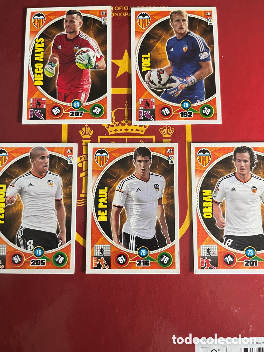 Coleccionismo cromos antiguos: Lote ADRENALYN 2014 2015 14 15 VALENCIA