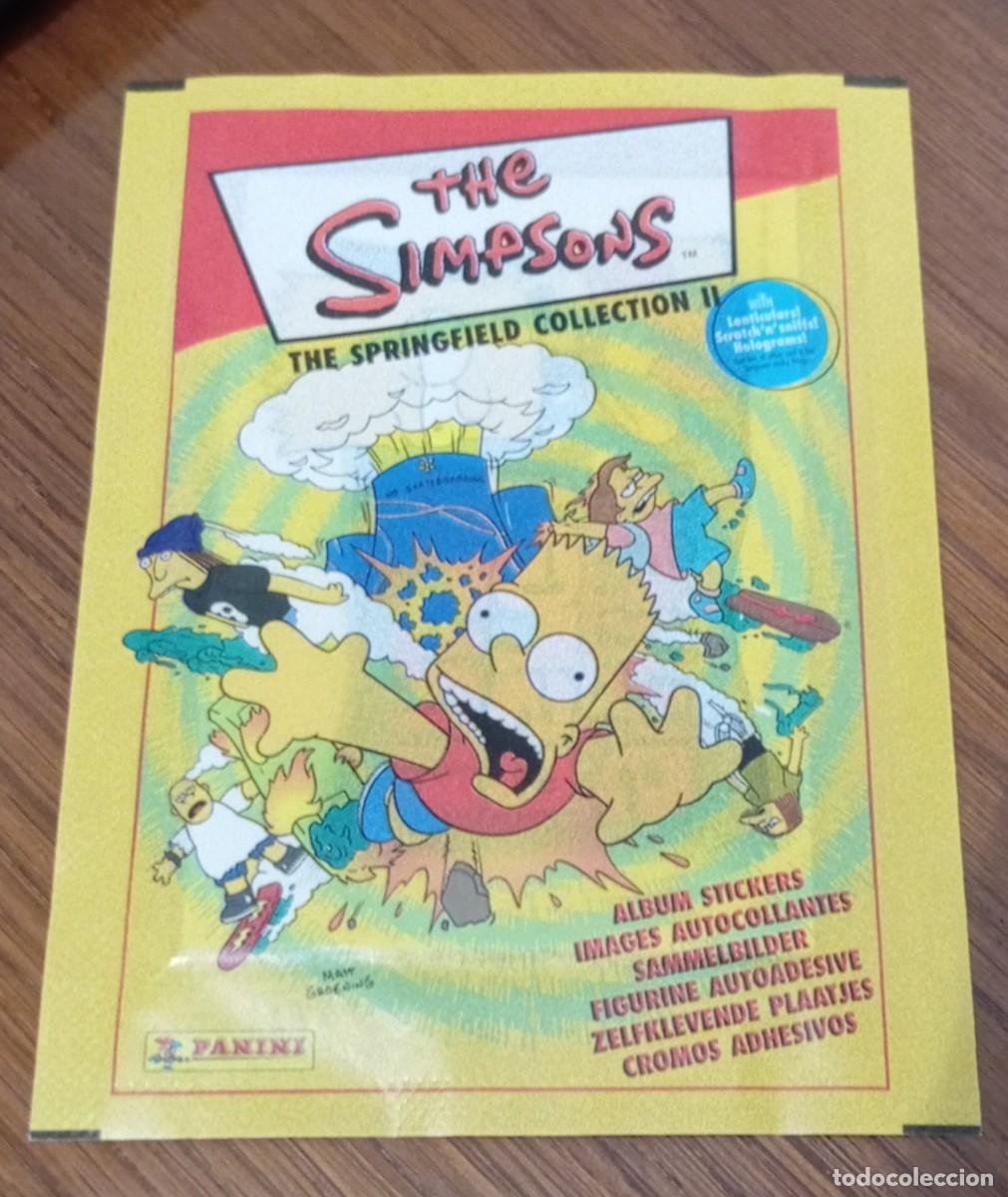 Coleccionismo cromos antiguos: Sobre cromos stickers sin abrir a&ntilde;o 2000 THE SIMPSONS THE SPRINGFIELD COLLECTION 2. PANINI