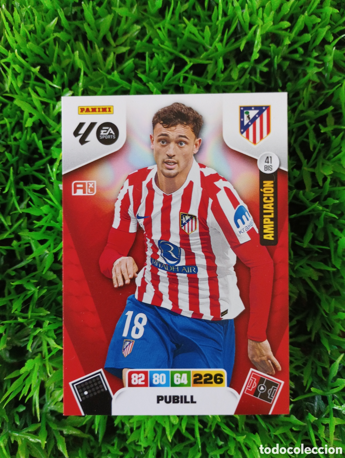 Coleccionismo cromos antiguos: Pubill Atletico De Madrid AMPLIACION Adrenalyn 25-26 # 41 BIS
