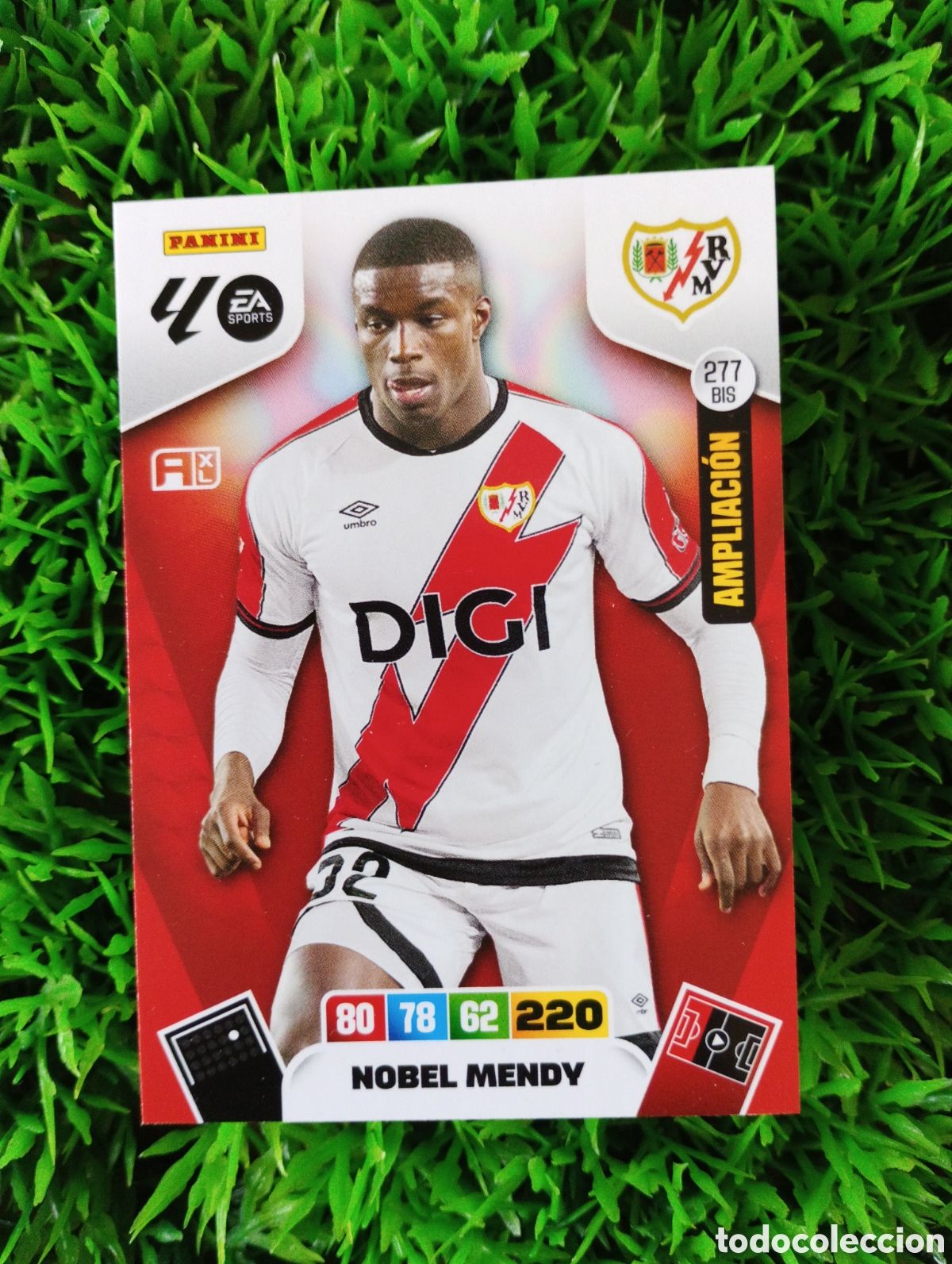 Coleccionismo cromos antiguos: Nobel Mendy Rayo Vallecano AMPLIACION Adrenalyn 25-26 # 277 BIS