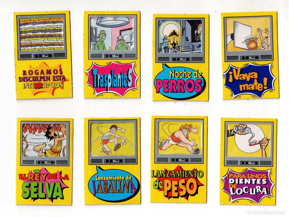 Coleccionismo cromos antiguos: 8 cromos Bollycao &rdquo;canal loco&rdquo;