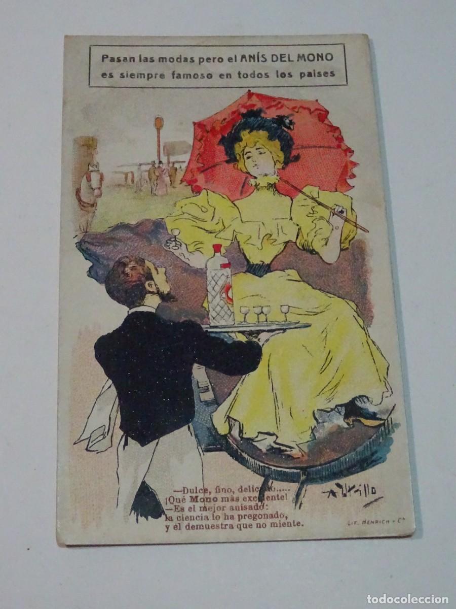 Coleccionismo cromos antiguos: Cromo Jos&eacute; Bosch y Hermano - An&iacute;s del Mono - Ilustrado por A Utrillo