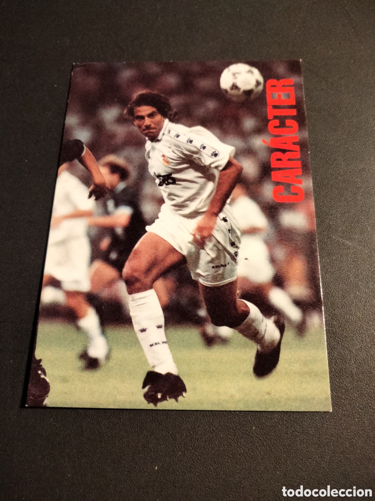 Coleccionismo cromos antiguos: ESNAIDER # 213 CARACTER REAL MADRID ORO FICHA 1902/1996 MAGIC BOX