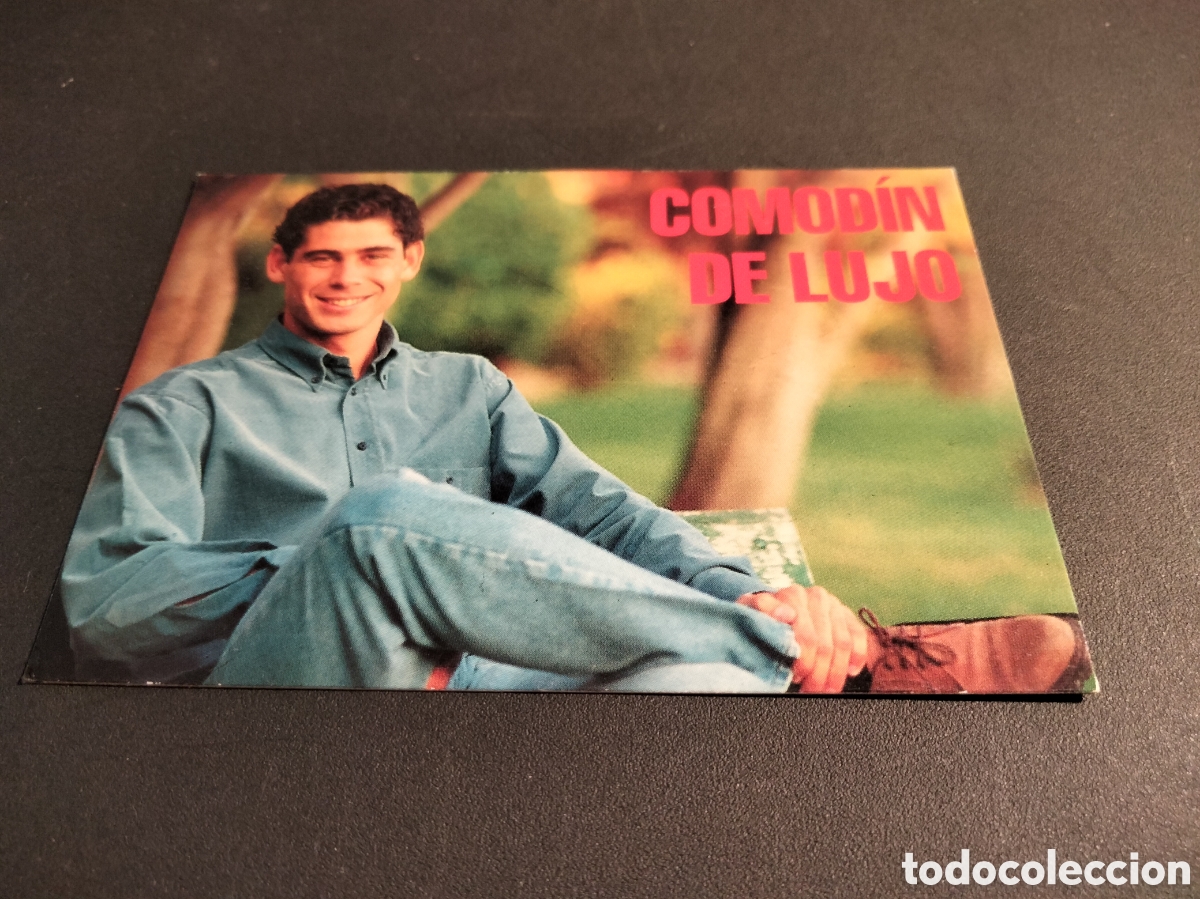 Coleccionismo cromos antiguos: FERNANDO HIERRO # 208 COMODIN DE LUJO REAL MADRID ORO FICHA 1902/1996 MAGIC BOX